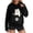 Black, variant on Women's Trendy Hoodies Pet Pouch Sweatshirt Pullover Long Sleeve Casual Loose Hooded Tops Gift for Dog Cat Lovers (L, Purple)