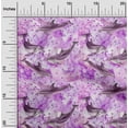 thumbnail image 2 of oneOone Cotton Flex Purple Fabric Ocean Dolphin Quilting Supplies Print Sewing Fabric By The Yard 40 Inch Wide, 2 of 4