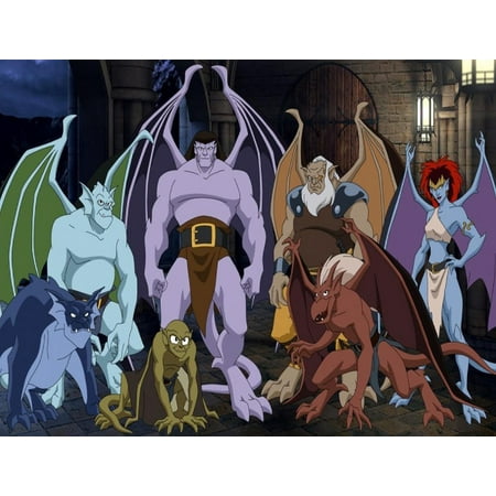 Gargoyles Disney Animated Series Manhattan Clan Goliath Demona Broadway Edible Cake Topper Image
