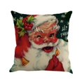 thumbnail image 5 of Leftwind Christmas Santa Merry Christmas Linen Leaning Pillow Pillow Set A4, 5 of 5