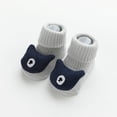 thumbnail image 5 of Xfvqtps Toddler Boys Girls Floor Socks with Grippy Cute Cartoon Animal Decoration Long Foldable Non Slip Soft Comfortable Indoor Warm Cotton Socks for 0-3 Years Gray, 5 of 9