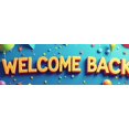 thumbnail image 3 of LUUFILx Welcome Back Banner Colorful School Decor Party Supplies Festive Event Poster Background Photography Props Classroom Decorations Home Celebrations, 3 of 6