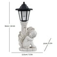 thumbnail image 3 of Outdoor Solar Powered Garden Light with Angel Statue Weather Resistant Resin Decorative Pathway Lamp for Yard Patio Lawn, 3 of 5
