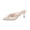 White, variant on Kitten Heel Bow Mules for Women Pointed Toe Slip On Mules Backless Low Heel Pumps