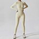 thumbnail image 1 of Hot sales Women Yoga Jumpsuits Workout Long Sleeve Zip Front Sport Jumpsuits, 1 of 5