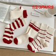 thumbnail image 2 of 1/2/3PAIRS -tube Socks Fashionable Soft Unique Striped Socks Niche Socks Socks Highest Evaluation Stockings Multi-function Style B 2pairs, 2 of 6