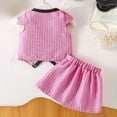 thumbnail image 7 of Gibobby Toddler Girls 2Pcs Baby Girls Kids Flower T-Shirt 6M 12M 18M 24M 3T 4T Tops+Shorts Pants Outfits Summer Clothes,9-12 Months,Hot Pink, 7 of 7