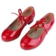 thumbnail image 5 of Zapatos de baile de claqué de cuero de moda para niñas, color rojo, talla 35, 5 of 8