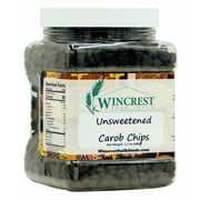WinCrest Unsweetened Carob Chips - 1.5 Lb Tub