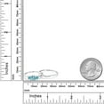 thumbnail image 5 of Gem Stone King 10K White Gold Blue Zircon and Swiss Blue Topaz and White Lab Grown Diamond 3-Stone Bridal Engagement Wedding Ring Set for Women (1.22 Cttw, Gemstone , Round 5MM, Size 8), 5 of 5