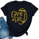 thumbnail image 2 of Karight Football Shirts for Women Game Day T Shirts Football Outfits Funny Graphic Tee Casual Short Sleeve Tee Shirts, 2 of 4