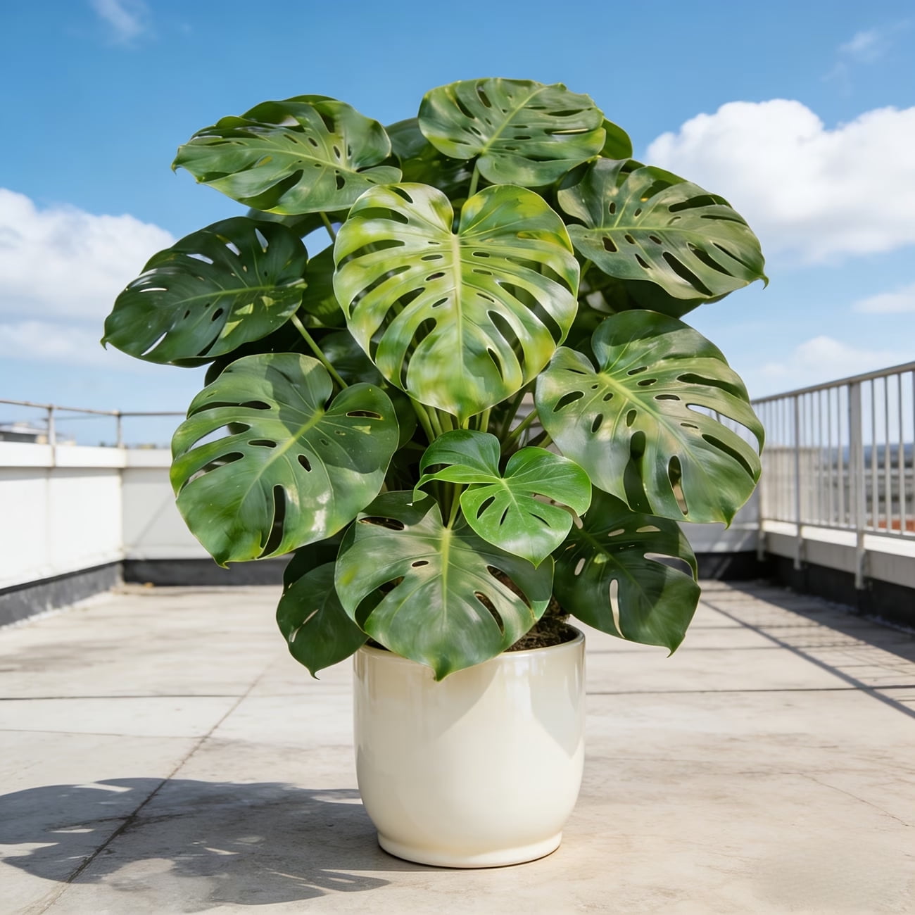 24.01 Inch Artificial Monstera Tree 2 Pack - Faux Split Leaf Philodendron Fake Plant, UV Resistant, No Pot Included, for Home Office Living Room Indoor Outdoor Decor