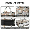 thumbnail image 4 of Large Capacity Tote Bag,Cavalier King Charles Spaniel Dog and Flower Handbag Fashion Luxury Tote Bag,15.7"x13"x 5.1" Inches,Laptop Compatible, 4 of 6