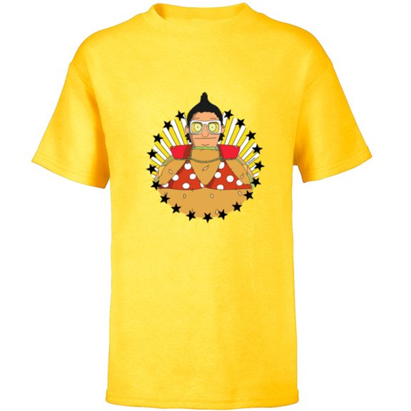 The Bob’s Burgers Movie Gene Belcher - Short Sleeve T-Shirt for Kids - Customized-Yellow