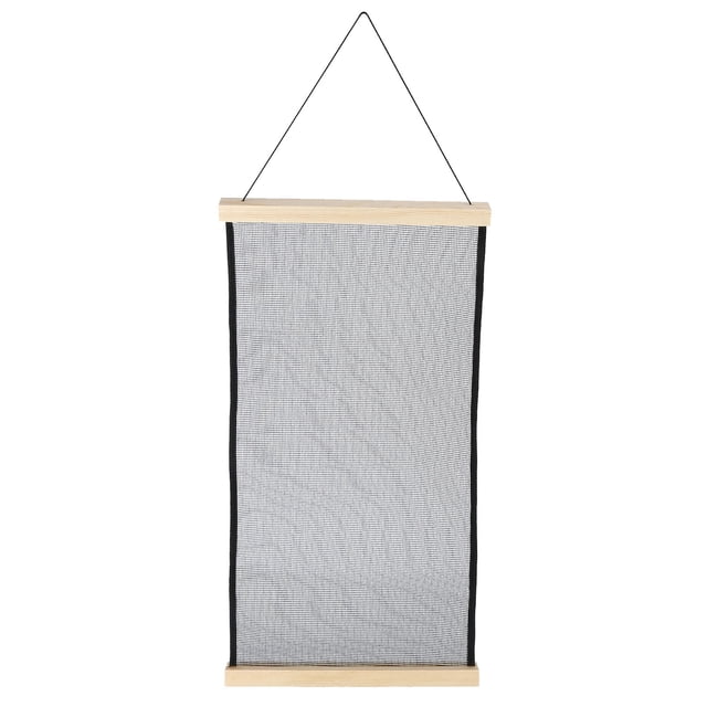 Estante para joyería JAAS Organizador de joyas de madera de pino y tela de malla