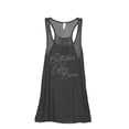 thumbnail image 1 of My Birthstone Is A Coffee Bean Women's Fashion Sleeveless Flowy Racerback Workout Yoga Tank Top Charcoal Grey Medium, 1 of 3