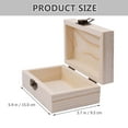 thumbnail image 2 of Wood Box With Lid Wedding Day Memory Box Blank Jewelry Box Trinket Storage Box, 2 of 8