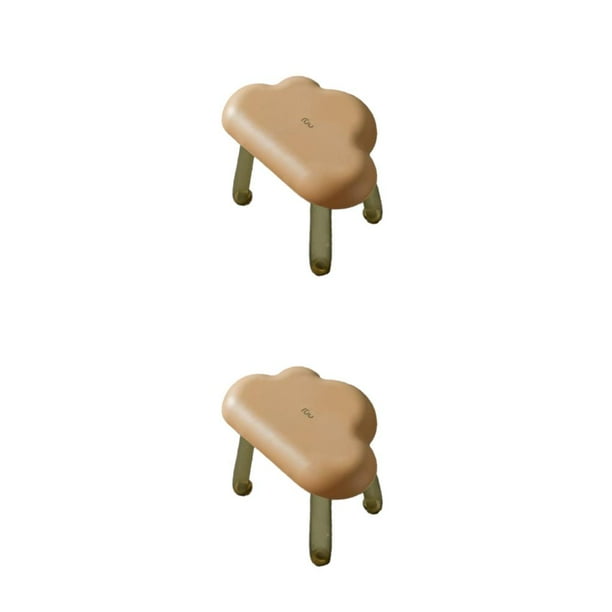 Taburete Pequeño Moyic con Forma de Nube Bonita de Dibujos Animados Patas Transparentes