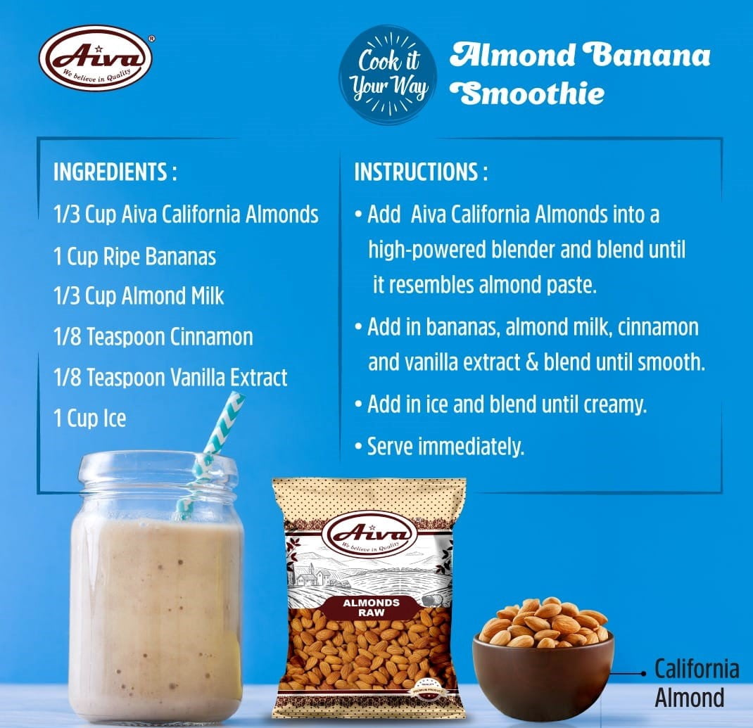 AIVA Natural Whole Raw Almonds - 10 lb (Grown in the USA Raw Almonds)