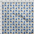 thumbnail image 4 of oneOone Cotton Poplin Twill Blue Fabric Tree Sewing Material Print Fabric By The Yard 56 Inch Wide, 4 of 6