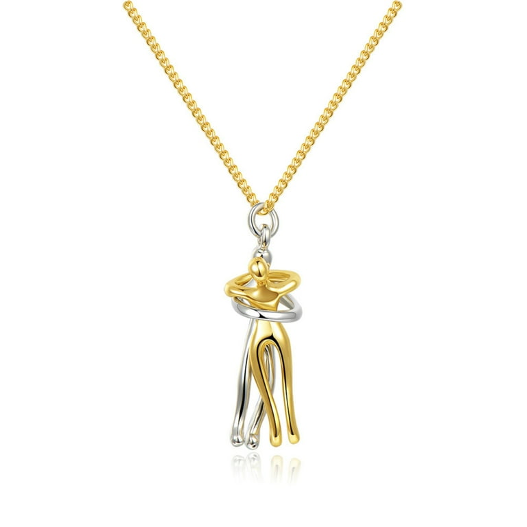Love Style Hug Necklace High quality Material Perfect Gift For Gold
