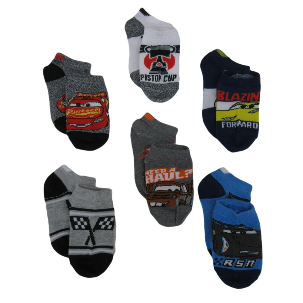 Disney Disney Cars Boys Toddler Multi Pack Socks Set (Small