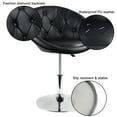 FURWOO PU Leather Vanity Chair, Adjustable, Swivel Makeup Stool, Modern