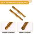 thumbnail image 3 of 2 Pcs 50mm Extensión de Válvula de Llanta Duradera de Aleación de Aluminio Adaptador de Inflación de Válvula de Llanta de 180 Grados para Automóvil Motocicleta RV Camión Bicicleta, 3 of 6