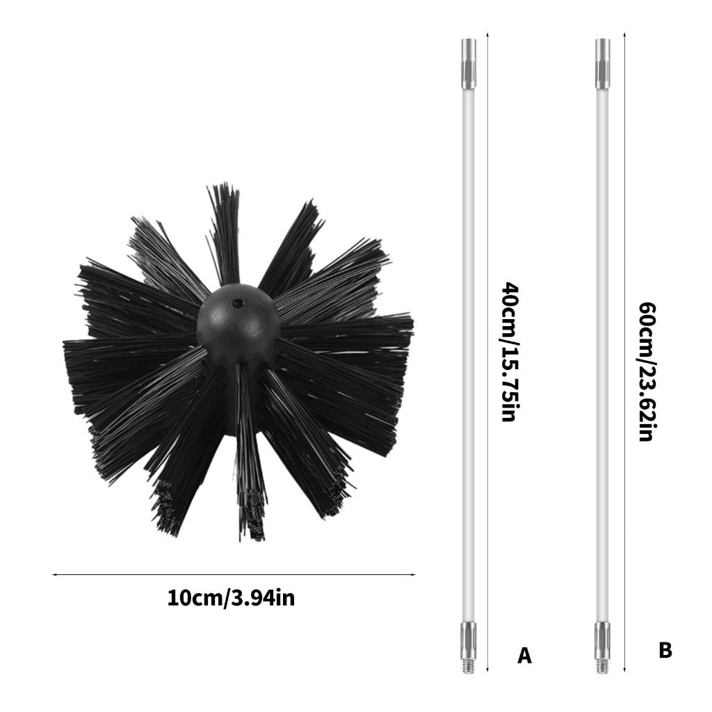 HannLk Bendable Nylon Cleaner Brushes for Flues Vent and Drainpipes Debris Removal