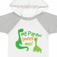 thumbnail image 4 of Inktastic My Papaw Loves Me Dinosaur Boys Baby Bodysuit, 4 of 5