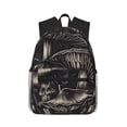 thumbnail image 1 of Balery Monochrome Mushroom Artwork Mochila para Mujeres y Hombres, Mochila Ligera Casual para Viajes, Mochila Clásica Básica para la Universidad, 1 of 6