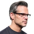 thumbnail image 5 of M+ Mens Rectangular Flat Metal Reading Glasses 3.25 Ash in Classic Matte Black, 5 of 12