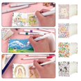 thumbnail image 2 of Minicuaderno de bocetos de acuarela, papel de acuarela para artistas, diseño de órganos, plegable, jardín secreto, 2 of 5