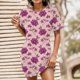 thumbnail image 2 of Gibobby Vestido casual de verano para mujer Vestido de camiseta de manga corta con cuello redondo y estampado floral cómodo para todos los días de verano para (Rosa,XL), 2 of 5