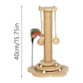 thumbnail image 3 of BotaniNest Cat Scratching Post With Natural Sisal | Sturdy Cat Scratcher For Indoor Cats | With Scratching Posts Play Platform & | Easy Assembly Cat Play Post | Space Saving, 3 of 7