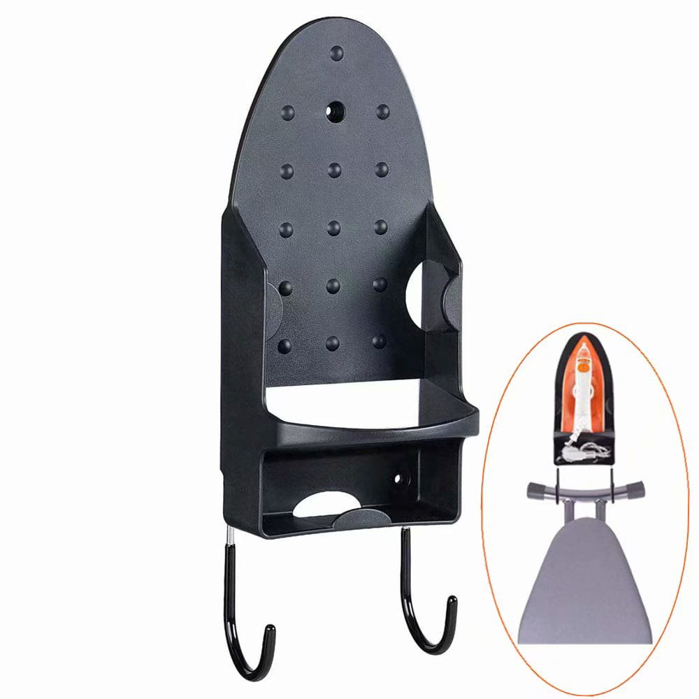★Best Seller★ Black Iron Holder for Ironing Board ✔ Wall Mounted Iron ✔ Hanging Ironing Board ✔ Heat-resistant Material ✔ Fixable to the Wall ✔ Steel Hooks 563 