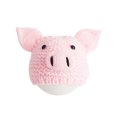 thumbnail image 1 of EeaseMX Accesorios de fotografía para recién nacidos Sombrero de ganchillo para bebés Gorro de cerdo adorable Gorro de punto para bebé (rosa), 1 of 7