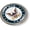 Semi-Flexible Aluminum Bezel, variant on [Officially Licensed Product] - U.S. Navy Mom 3D Domed CAR Emblem Badge Sticker Round