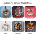 thumbnail image 4 of chalian Adjustable Wreath Hanger - Over The Door Hook, 14.9 to 25 Inches & Holder for Larger Christmas Decorations (Nickel, 20 lbs), 4 of 15
