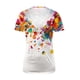 thumbnail image 2 of TaTaai Women's V Neck Casual Top, Floral Print Short Sleeve Pullover with Sheer Mesh Detail, Loose Fit Blouse for Spring & Summer Everyday Style Gift, 2 of 5
