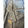 thumbnail image 3 of Unbranded Men's Checkered Blue and White Pajama Top and Bottom Set, Size XS, 3 of 4