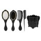 thumbnail image 1 of Piao Vintage Handheld Mirror Comb Set, 5pcs Vanity Makeup Mirror Cepillos para el cabello Juego de peines Desenredar Cepillo para el cabello Peine de cola de rata con soporte para peine - Negro ACTIVE Biensenido a ACTIVE, 1 of 3