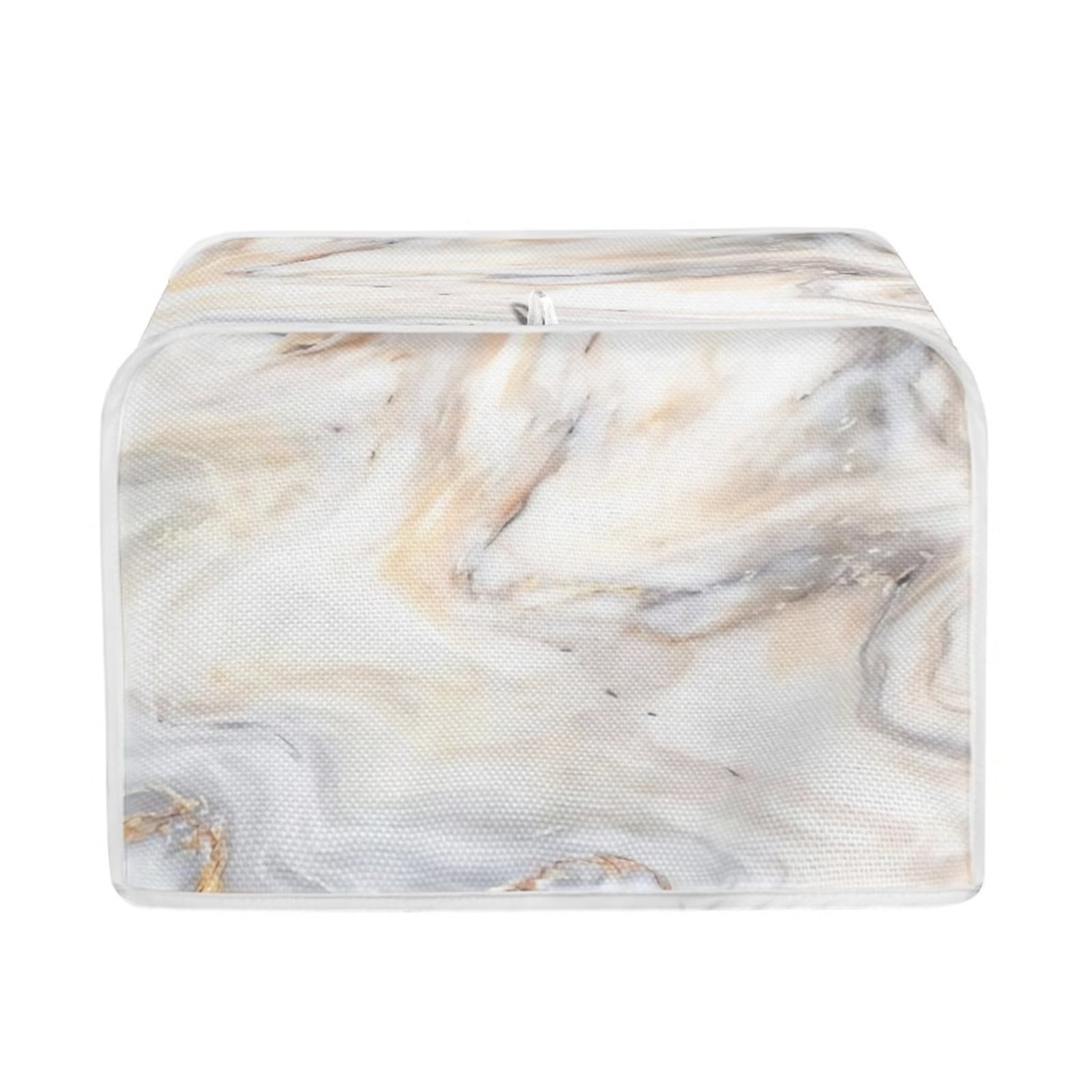 FKELYI White Marble Stripes Toaster Covers Foldable Toaster Covers 2