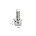 thumbnail image 2 of Uxcell M3x0.24'' Hex Socket Head Cap Screws Bolts Combine  Stainless Steel Silver Tone 10pcs, 2 of 2