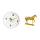 thumbnail image 5 of Reloj de pared,Reloj de pared decorativo,moderno y elegante.,Reloj de pared redondo silencioso y sin tictac,regalo,Estatuas de caballos,Estatuas de caballos Figura de caballo Figura de caballo, 5 of 8