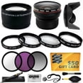 thumbnail image 1 of 15 Piece Macro Fisheye Telephoto Lens Filters Set includes 3 Piece Filter Kit + 4 Piece Close UP Kit + .20x Fish Eye Lens + 2.2x HD Telephoto + More for Panasonic DMC-G6 DMC-GX7 DMC-GF6 Digital Camera, 1 of 8