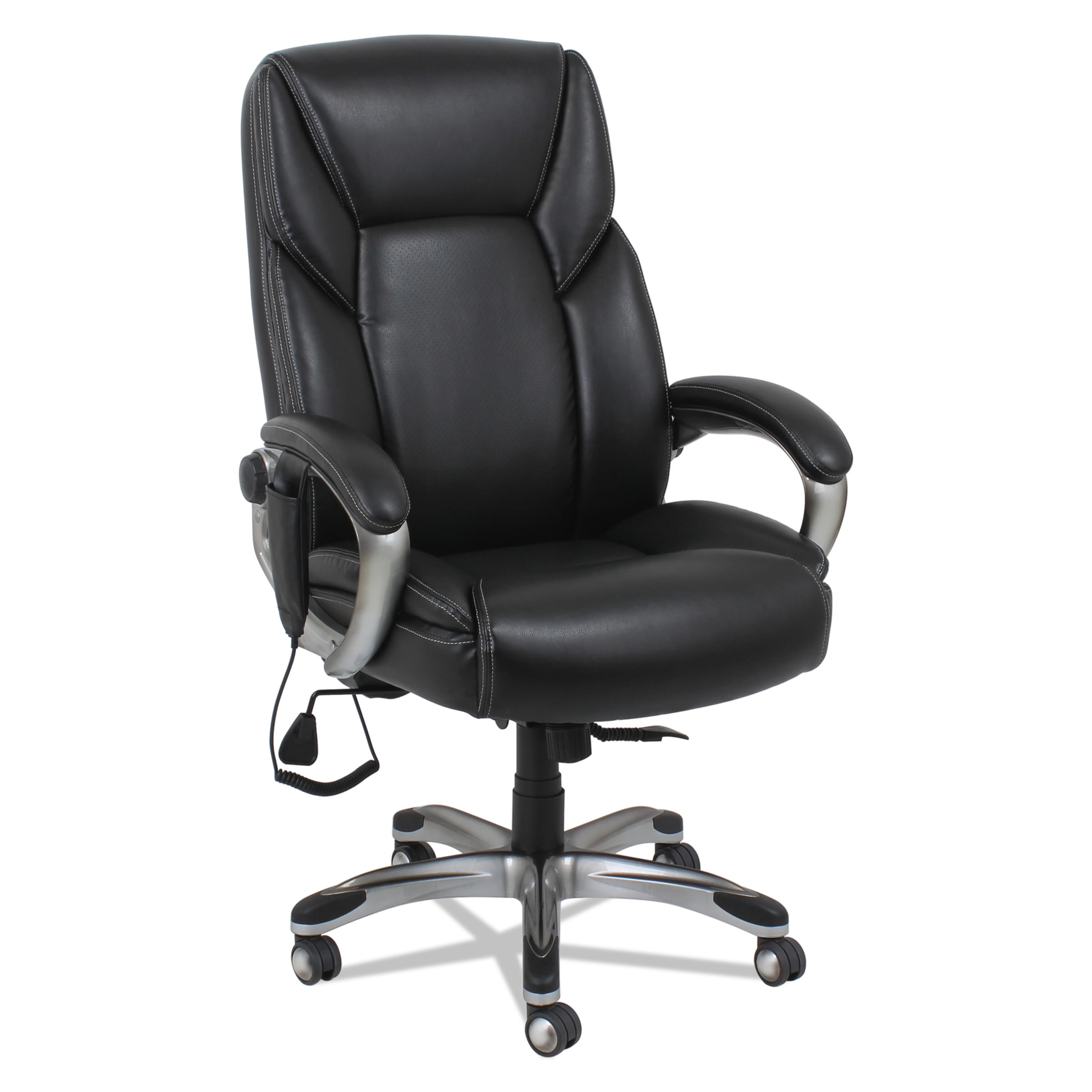Alera Shiatsu Heated Massage Executive Swivel Leather ...