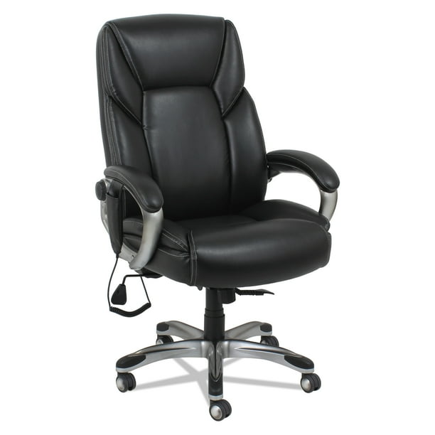 Alera Shiatsu Heated Massage Executive Swivel Leather Office Chair