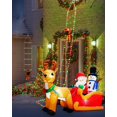 thumbnail image 2 of Luces navideñas LED Toodour de 10 pies con Papá Noel rojo y verde, 2 of 8