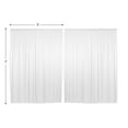 thumbnail image 7 of Lann's Linens Set of 2 Photography Backdrop Curtains, 5ft x 7ft White Wedding Photo Background, 7 of 7